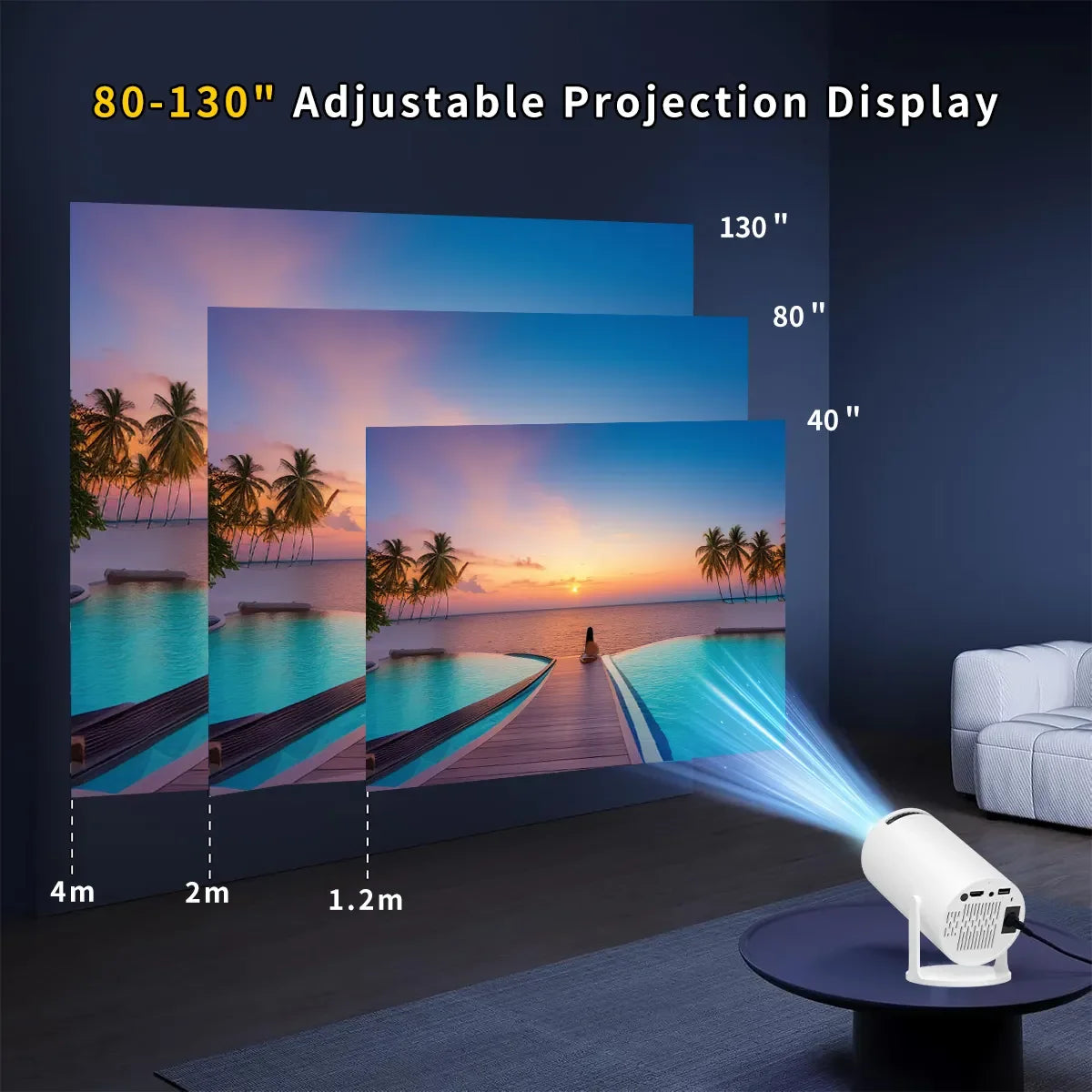 🎬 holoPro™ Smart Mini Projector